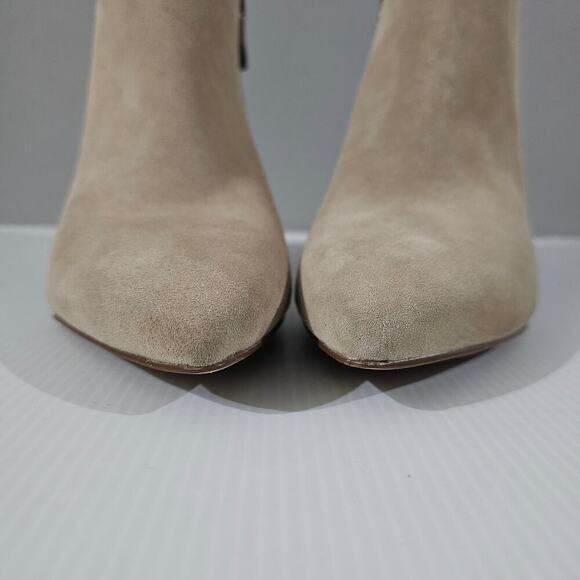 Cole Haan Elyse Ankle Bootie Womens 11 Latte Tan Suede Pointed Toe Dressy Heel - Picture 7 of 16